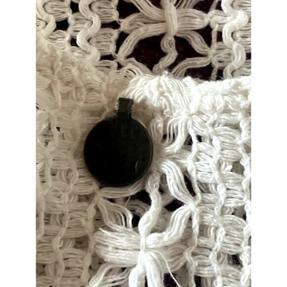 ROXY Shine Your Light Crochet Crop Top Fits Size Small SUMMER SURFER GIRL BEACH - Picture 5 of 6